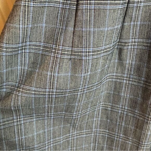 Show Me Your MuMu Arlette Academia Grey Plaid Button Front Mini Dress Sz. Medium - Picture 14 of 16